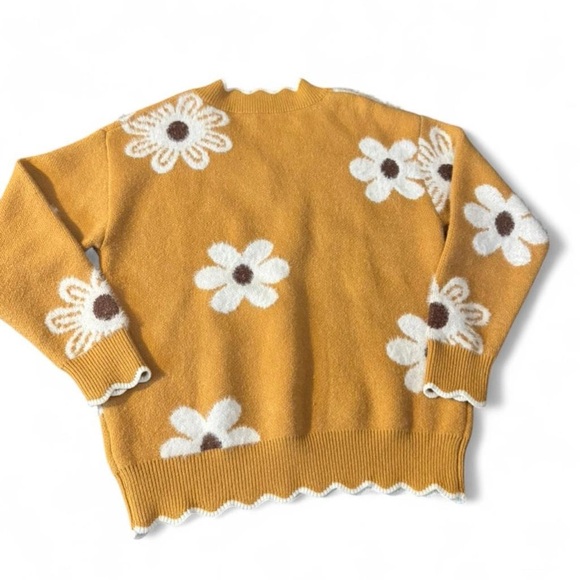 Floral Mustard Sweater - Picture 2 of 3